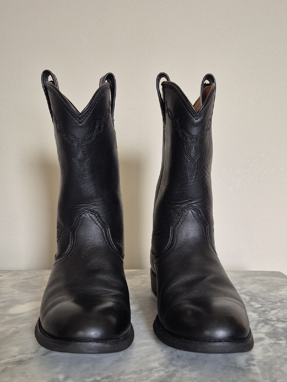 Ariat Men's Size 9 Heritage Roper Round Toe Leather Cowboy Boots, Western - Picture 3 of 13